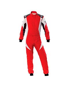 First Evo Overall, Red/White - Size 52