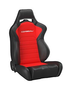 LG1 Seat - Black / Red Cloth