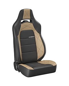 Trailcat Seat - Black Vinyl / Beige HD Vinyl