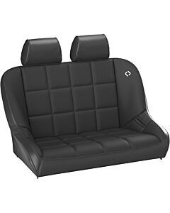 Small image for Corbeau Baja Bench Seat 42" - Black Vinyl / Cloth w/Headrests