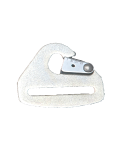 Seat Belt Mounting Hardware, Snap Hook End - Zinc Plated, 2 in.