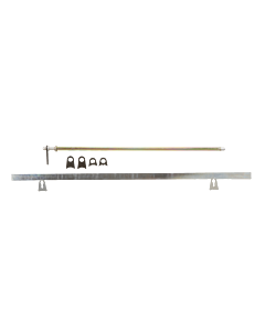Window Net Mounting Kit - Size 19.5 in. Rnd Top Bar, 35 in. Flt Bot Bar