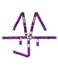 Youth Latch & Link 5 Point Racing Harness Set - Purple, 2 in.