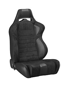 LG1 Seat - Black Microsuede