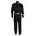 One Piece Single Layer Fire Suit Black w/Sleeve Stripe