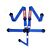 Latch & Link 5 Point Harness Set - Blue, 3 In. / 2 In. Sub