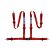 Belt 2 Inch 4Pt Snap-In - Red
