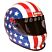 PRO20 Full Face Helmet Blue|Print|Red|White (Discontinued)