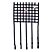 Ribbon Style Race Car Window Net with 1" Mounting Straps - Black, 18 in. H x 18 in. W