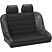 Baja Bench Seat 40" - Black Vinyl / Cloth w/Headrests