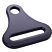 Long Reach Seat Belt Mount - Black, 2 in.