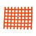 Ribbon Style Race Car Window Net - Orange, 18 in. H x 24 in. W
