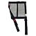 Mesh Style Race Car Window Net with 2" Mounting Straps - Black, 15 in. H x 18 in. W