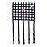 Ribbon Style Race Car Window Net with 1" Mounting Straps - Black, 15 in. H x 18 in. W