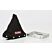 Fire-Retardant Shifter Boot w/ Mounting Base Plate - Black, 9 in. Tall