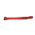 Tow Hook Strap w/ Soft Eye Loop End - Orange, 7 in. to 24 in.