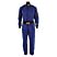 One Piece Multi Layer Fire Suit Blue w/Sleeve Stripe