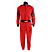 One Piece Multi Layer Fire Suit Red w/Sleeve Stripe