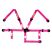 Youth Latch & Link 5 Point Racing Harness Set - Pink, 2 in.