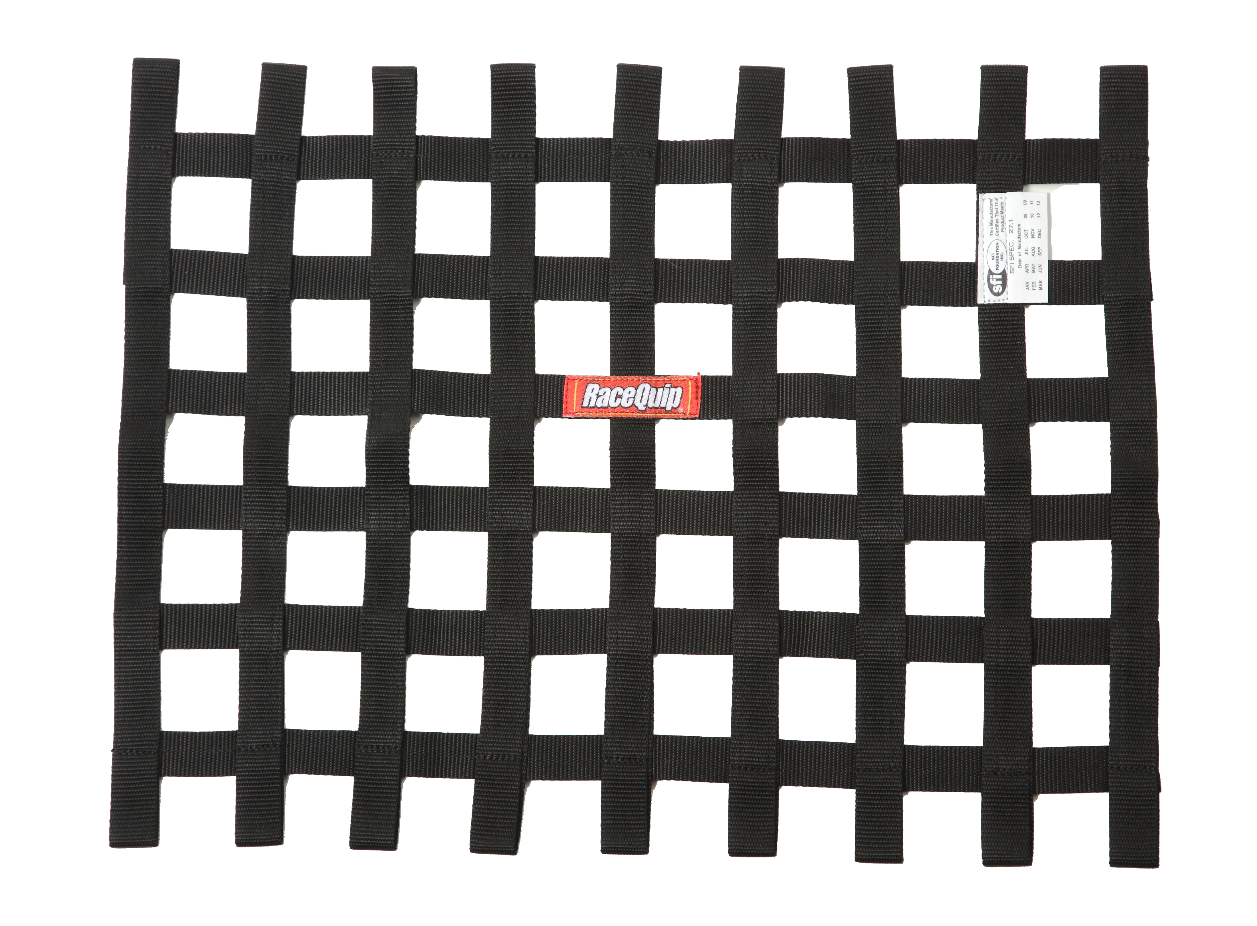 RaceQuip 725065RQP Window Net - SFI 27.1 Certified, 1 Inch Webbing, 18x24 Inch Rectangle, Platinum Color